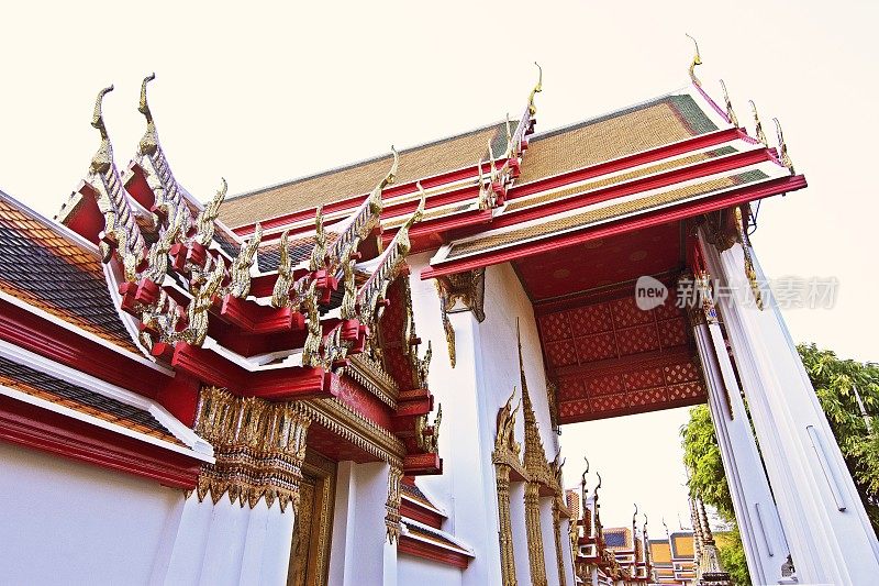 至于佛寺的劫案 - 曼谷，泰国。
